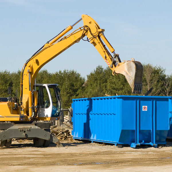 are there any restrictions on where a residential dumpster can be placed in Carrizo Arizona